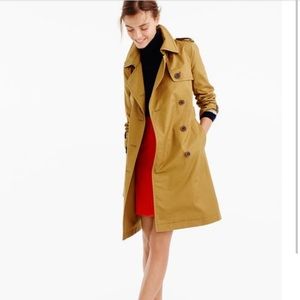 J Crew City Trench Coat size 12